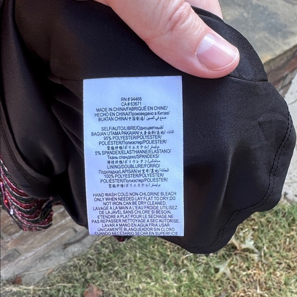 BCBGeneration Black Wrap Dress with Metallic Sequined size 6 - Picture 3 of 5